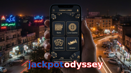 Main screen of Jackpotodyssey app page for PK players